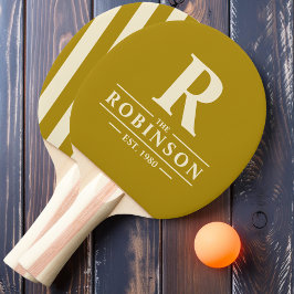 Pala De Ping Pong Apellido y franja inicial Polo Desert Sage