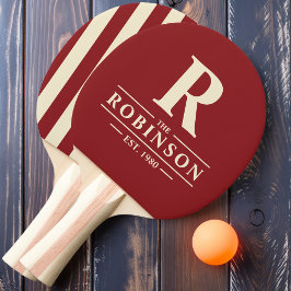 Pala De Ping Pong Apellido y franja inicial Polo Franja profunda Cra