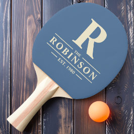 Pala De Ping Pong Apellido y inicial Capri Azul