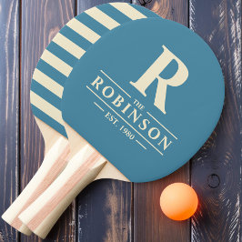 Pala De Ping Pong Apellido y Polo Deep Aqua Inicial