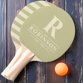 Pala De Ping Pong Apellido y Polo Inicial Dust Sage