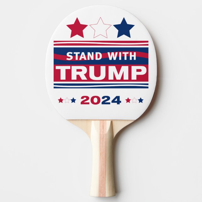 Pala De Ping Pong Apoya a Trump~2024~MAGA (Anverso)