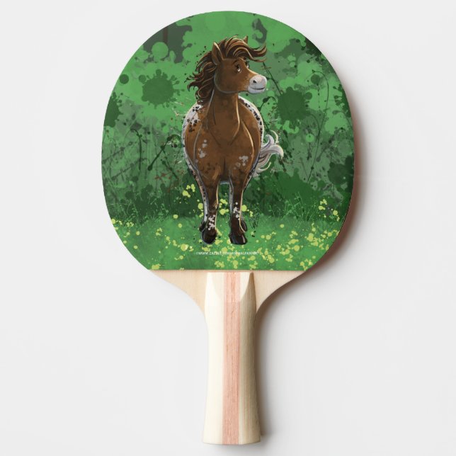 Pala De Ping Pong Appaloosa Pony (Anverso)