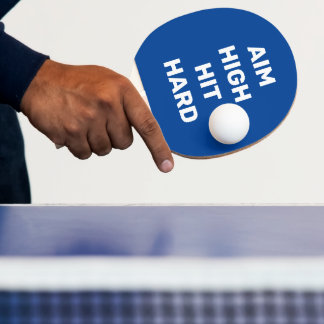 Pala De Ping Pong Apuntar azul blanco duro de alto impacto
