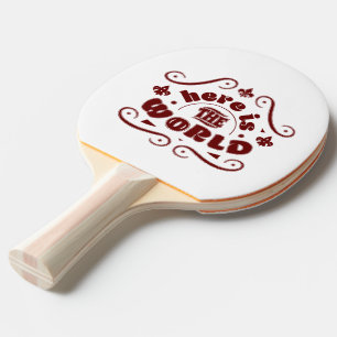 Pala De Ping Pong Aquí está el mundo