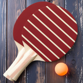 Pala De Ping Pong Arándano Profundo a Rayas y Sólido