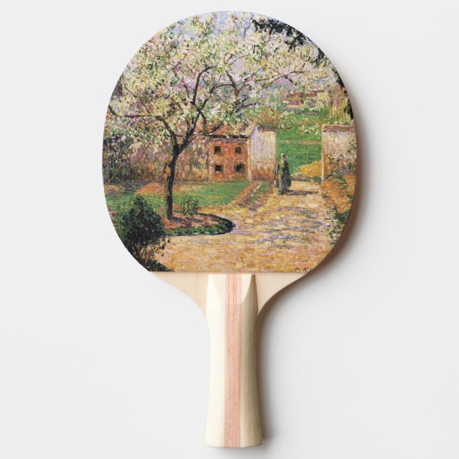 Pala De Ping Pong Árbol de ciruelas, Eragny Camille Pissarro (Anverso)