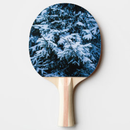 Pala De Ping Pong Árbol de navidad de invierno de nevada
