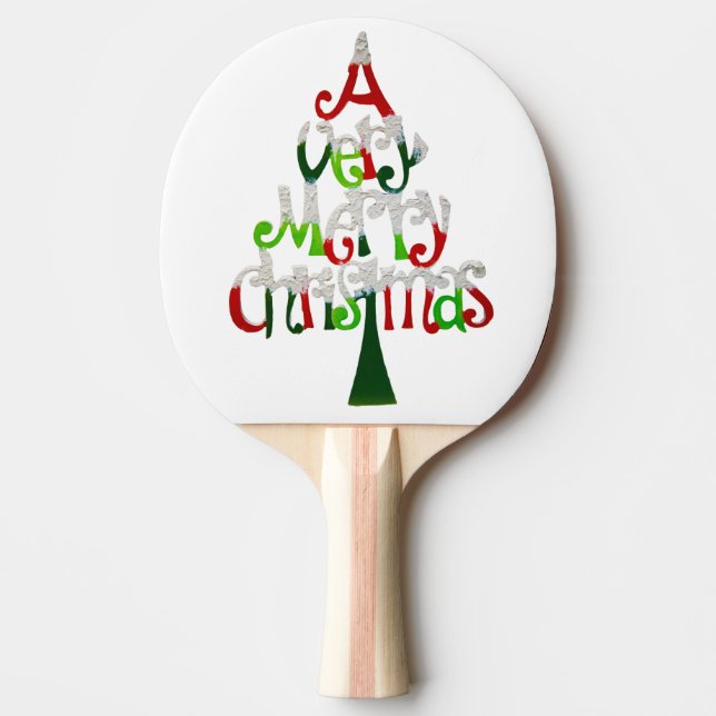 Pala De Ping Pong Árbol de Navidad muy divertido (Anverso)