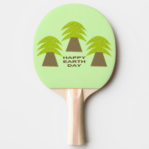 Pala De Ping Pong Árboles del Día de la Tierra