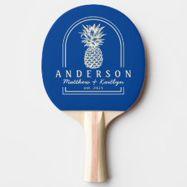 Pala De Ping Pong Arco de Boda de Piña Real de Mitad de Siglo y Nomb