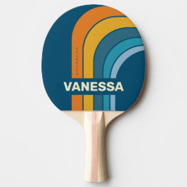 Pala De Ping Pong Arco de Sol Azul con Nombre