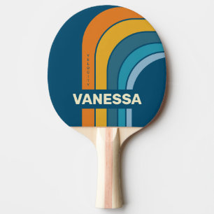 Pala De Ping Pong Arco de Sol Azul con Nombre