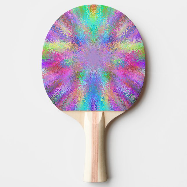 Pala De Ping Pong Arcoiris (Anverso)