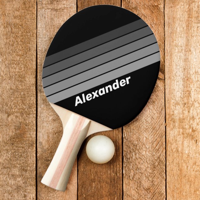 Pala De Ping Pong Arcoíris con gradiente oscuro y nombre (Subido por el creador)