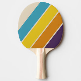 Pala De Ping Pong Arcoíris Polvo Ciruela Negrita Rayado