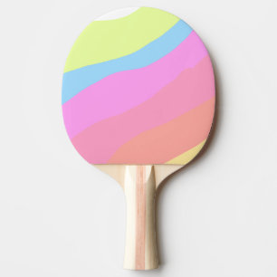 Pala De Ping Pong Arcoiris rosado morado multicolor orgullo despojo
