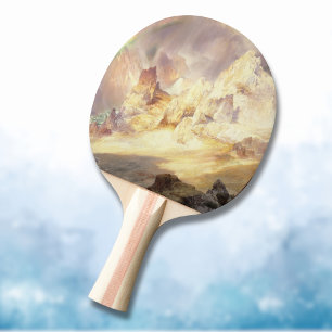 Pala De Ping Pong Arcoiris sobre piedra amarilla, Moran 1900