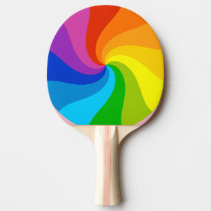 Pala De Ping Pong Arcoiris torcido