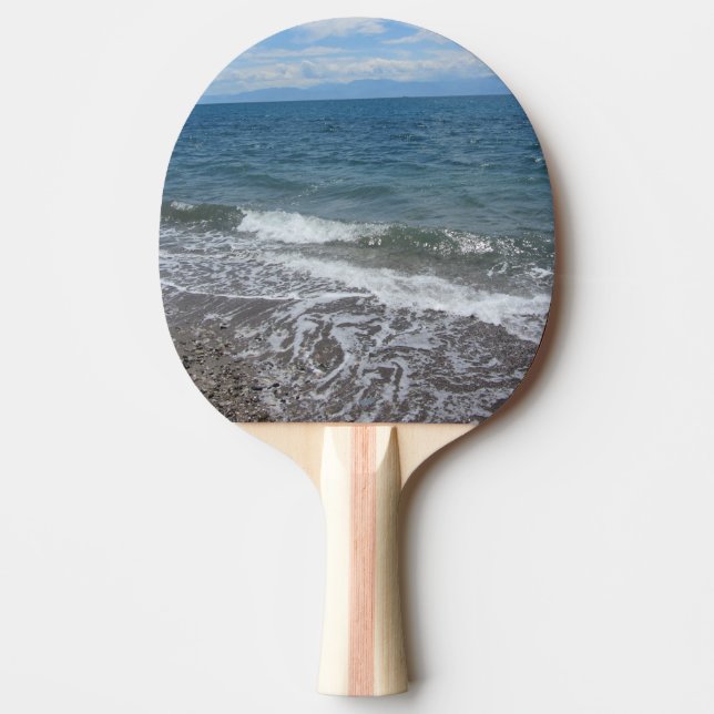 Pala De Ping Pong Arena y olas del océano (Anverso)
