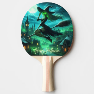 Pala De Ping Pong Aroma verde espumoso bruja Halloween