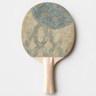 Pala De Ping Pong Arreglo floral de la tapicería de plata decorativa
