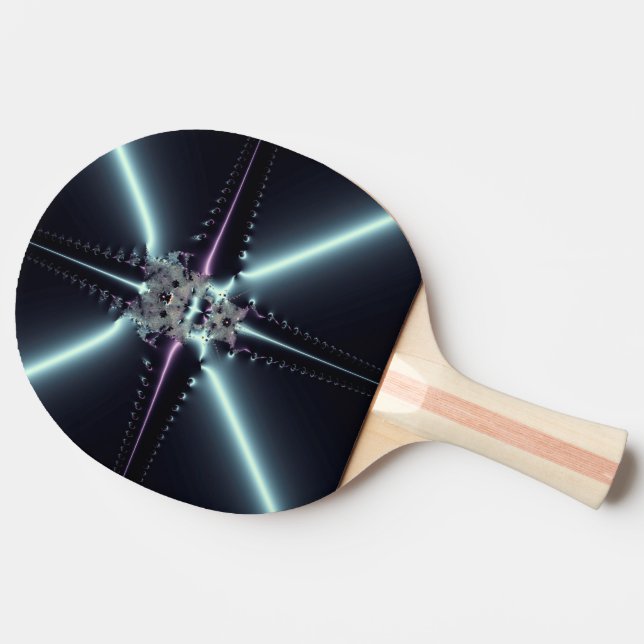 Pala De Ping Pong Arte abstracto estrella azul (Lateral)