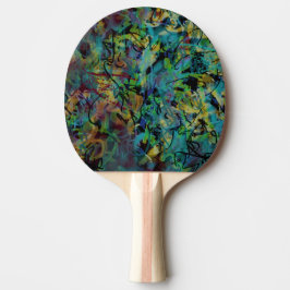 Pala De Ping Pong Arte abstracto garabateado multicolor