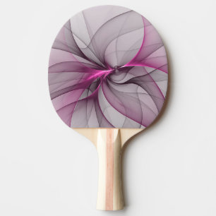 Pala De Ping Pong Arte abstracto moderno caótico elegante rosa fract