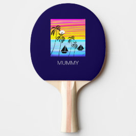 Pala De Ping Pong Arte africano, vela tropical de verano