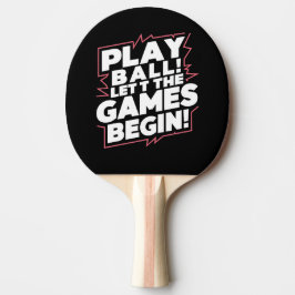Pala De Ping Pong Arte de cita deportiva de juego de pelota audaz