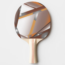 Pala De Ping Pong Arte de Ombre de tono de tierra concéntrico con bo