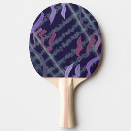 Pala De Ping Pong Arte de patrón abstracto de pinceladas de acuarela