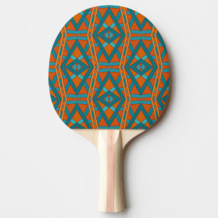 Pala De Ping Pong Arte de patrón y colores al estilo del suroeste am