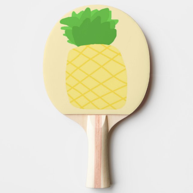 Pala De Ping Pong arte de pintar piña (Anverso)