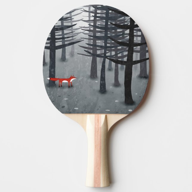 Pala De Ping Pong Arte Forestal Fox (Anverso)
