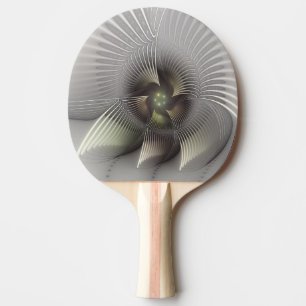 Pala De Ping Pong Arte fractal de forma 3D abstracta moderna