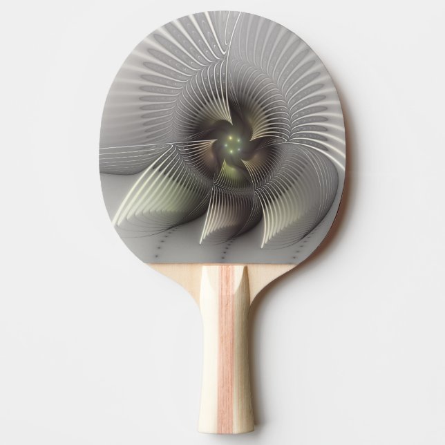 Pala De Ping Pong Arte fractal de forma 3D abstracta moderna (Anverso)