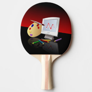 Pala De Ping Pong Arte gráfico