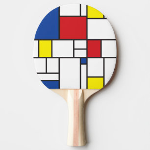 Pala De Ping Pong Arte Moderno De Stijl Geométrico Minimalista Mondr