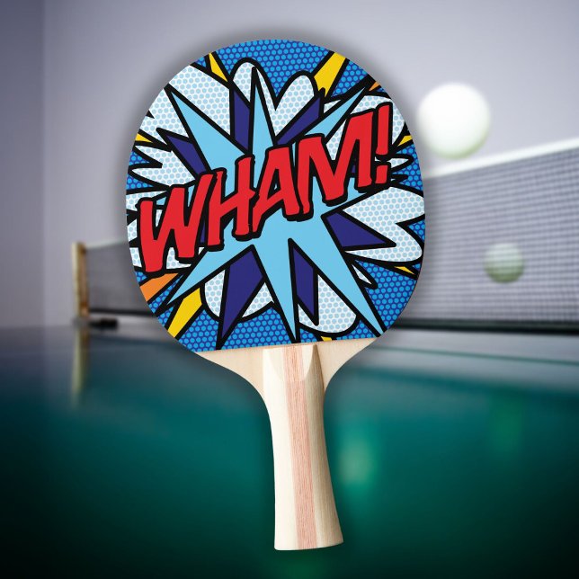 Pala De Ping Pong Arte Pop Cómic WHAM! (Subido por el creador)