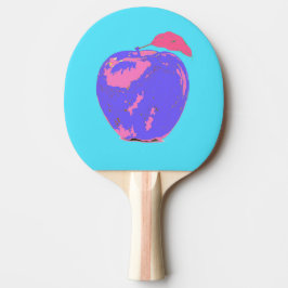 Pala De Ping Pong Arte pop de Apple morado
