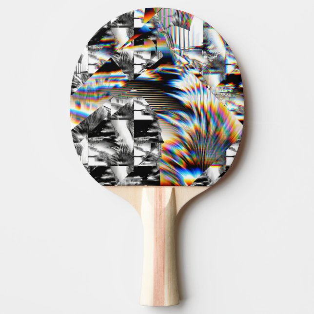 Pala De Ping Pong Asalto arco iris Ping Pong Paddle (Anverso)
