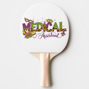 Pala De Ping Pong Asistente Médico - Mardi Gras