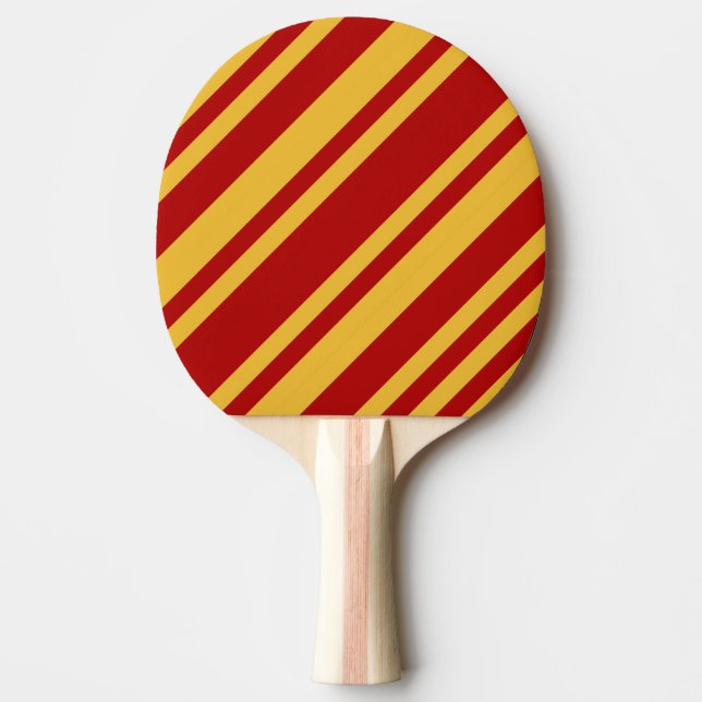 Pala De Ping Pong Asistente rojo y oro (Anverso)