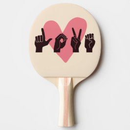 Pala De Ping Pong ASL Amor IV - Día de San Valentín