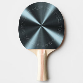 Pala De Ping Pong Aspecto metálico radial personalizado - Azul claro