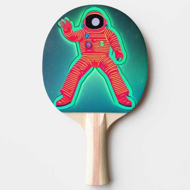 Pala De Ping Pong Astronauta retro Ping Pong Paddle (Anverso)