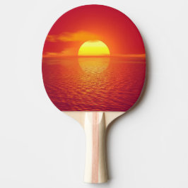 Pala De Ping Pong Atardecer En El Mar