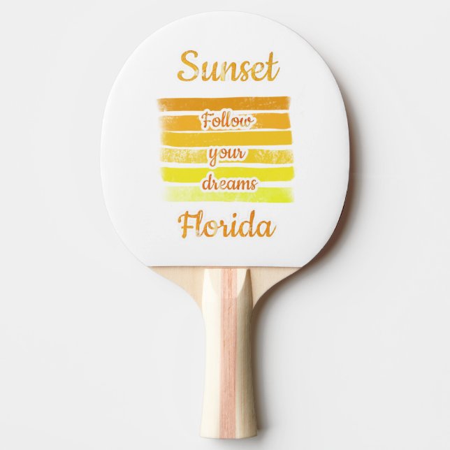 Pala De Ping Pong Atardecer lindo en Florida   (Anverso)